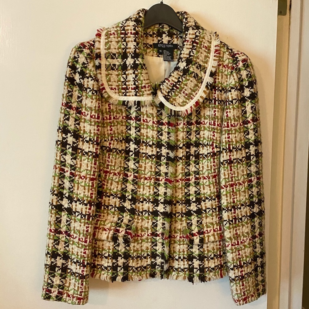 Etcetera Multi Color Jacket, Size 10 - image 1